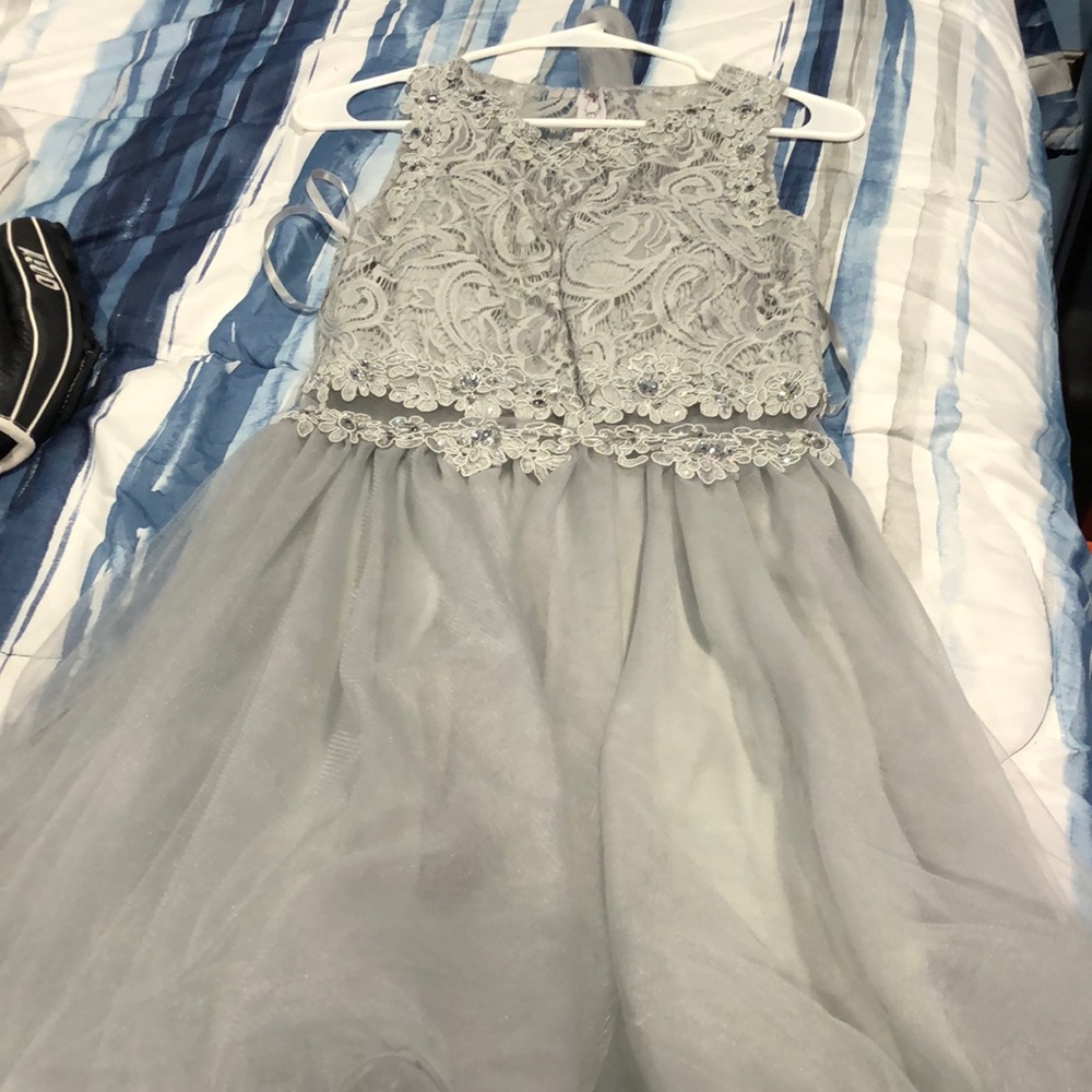 Sliver homecoming dress